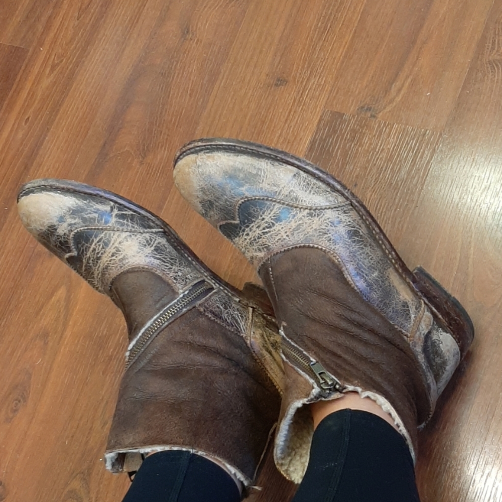 Bed Stu Shearling Lined Oleander Boot Bootie 9.5 - image 8